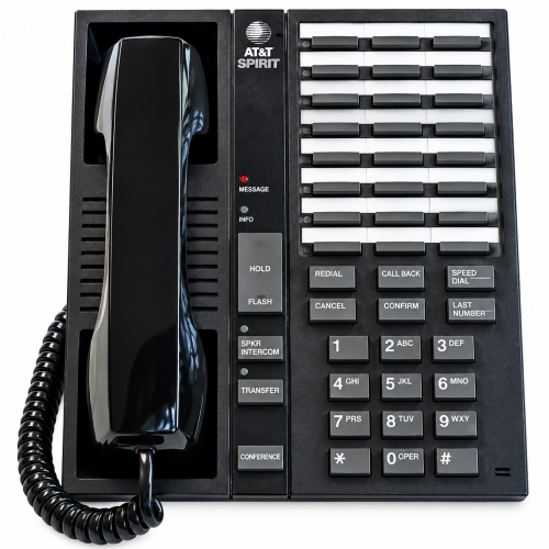 ATT Spirit 24 Button Telephone Black